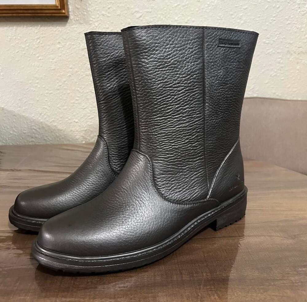 EMU Australia Kerie Waterproof silver Leather Rain Boots Size W10